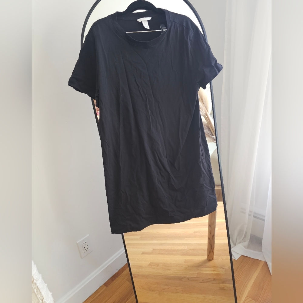 H&M  Short Sleeve Black Dress